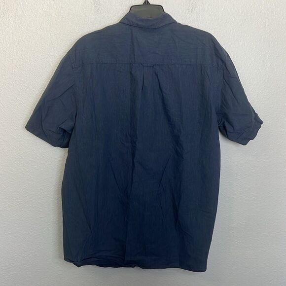 Columbia Short Sleeve Button Down Shirt Blue Size XL - Picture 7 of 7